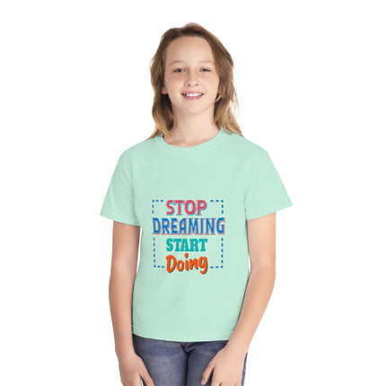Typography themed Youth Midweight Tee