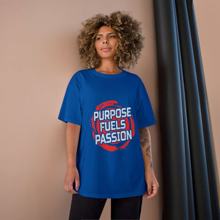 Champion-T-Shirt mit Typografie-Motiv