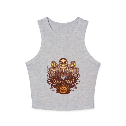Halloween themed Women's Micro Rib Racer Tank Top