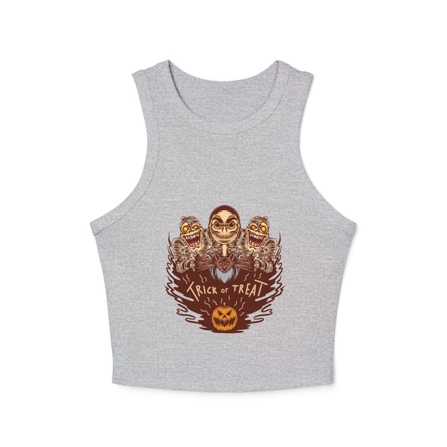 Halloween themed Women's Micro Rib Racer Tank Top