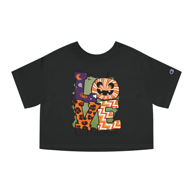 Champion Damen Heritage Cropper T-Shirt mit Halloween-Motiv