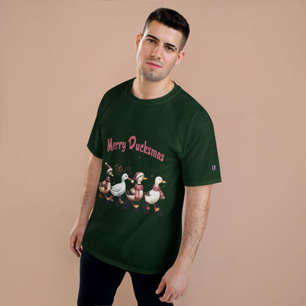 Champion-T-Shirt mit Weihnachtsmotiv