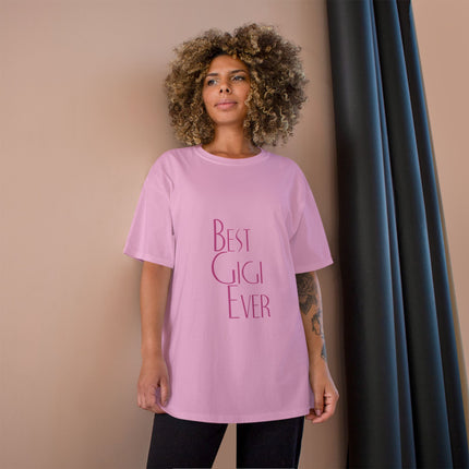 Champion-T-Shirt mit Typografie-Motiv