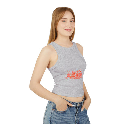 Halloween-Themen Damen Micro Rib Racer Tank Top