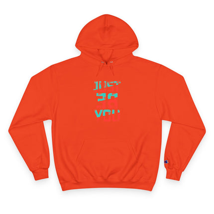 Typography themed Champion Hoodie