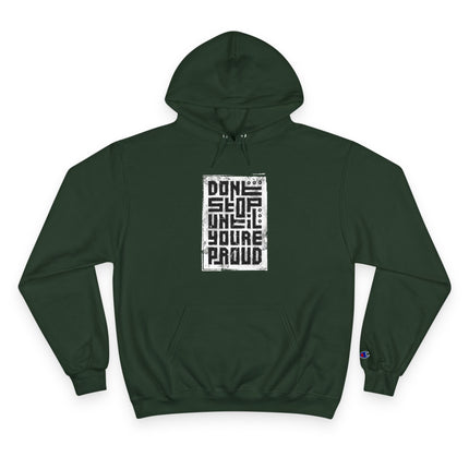 Typography themed Champion Hoodie