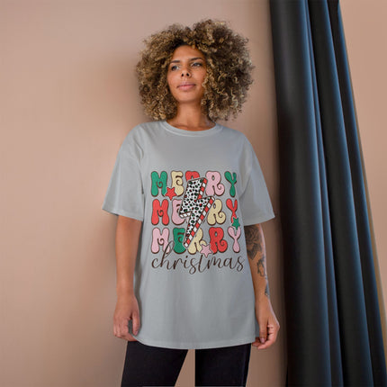 Champion-T-Shirt mit Weihnachtsmotiv
