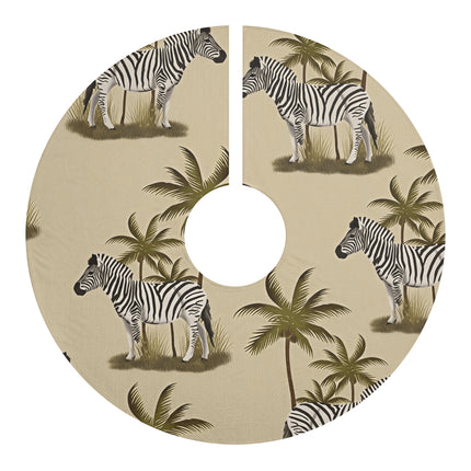 Zebra Pattern design themed Christmas Tree Skirts