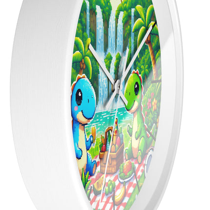 Cute 2 Dino design themed Wall Clock