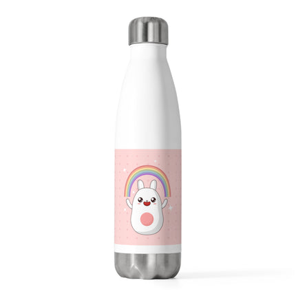 Cute Bunny with Rainbow design themed 20oz Insulated Bottle