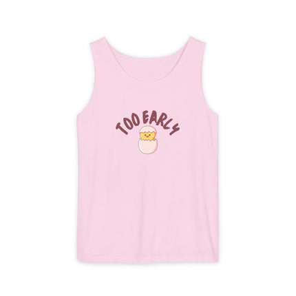 Too Early Tank Top — Cute Morning Chick Graphic Tank