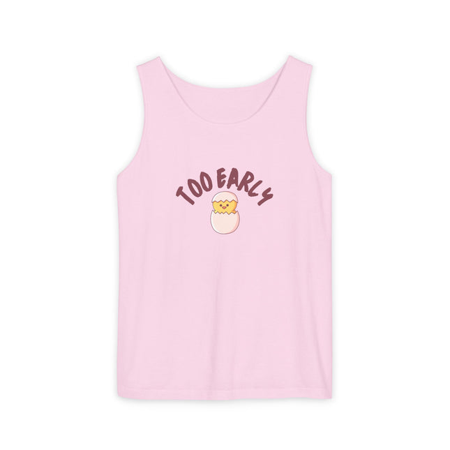 Too Early Tank Top — Cute Morning Chick Graphic Tank