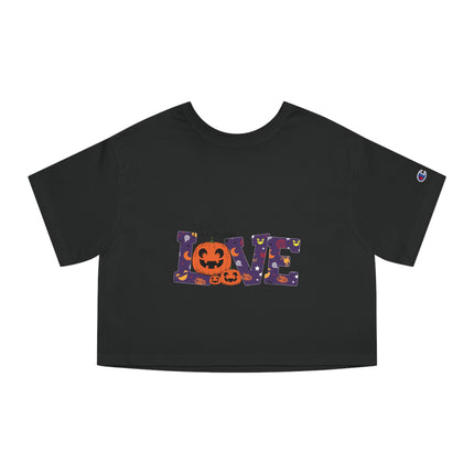 Champion Damen Heritage Cropper T-Shirt mit Halloween-Motiv