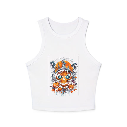 Halloween-Themen Damen Micro Rib Racer Tank Top