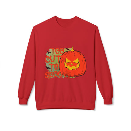 Halloween-Themen-Unisex-Midweight-Softstyle-Fleece-Crewneck-Sweatshirt