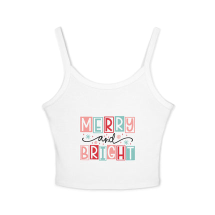 Weihnachtsmotiv Damen Spaghettiträger Tank Top 