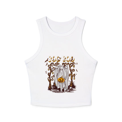 Halloween-Themen Damen Micro Rib Racer Tank Top