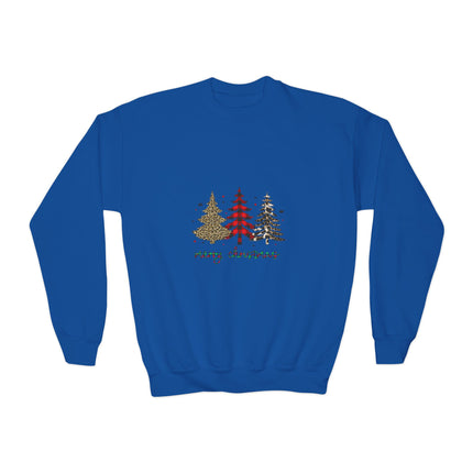 Christmas themed Youth Crewneck Sweatshirt