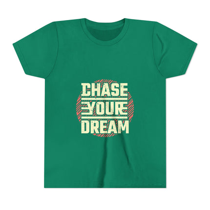 Kurzärmeliges Jugend-T-Shirt mit Typografie-Motiv