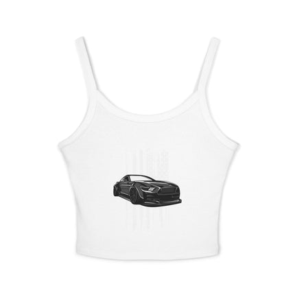 Auto-Enthusiasten Themen Damen Spaghetti Strap Tank Top 