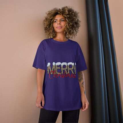 Champion-T-Shirt mit Weihnachtsmotiv