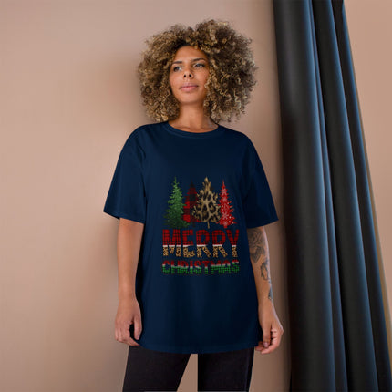 Champion-T-Shirt mit Weihnachtsmotiv