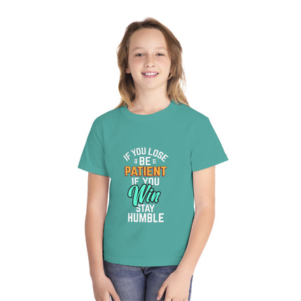 Typography themed Youth Midweight Tee