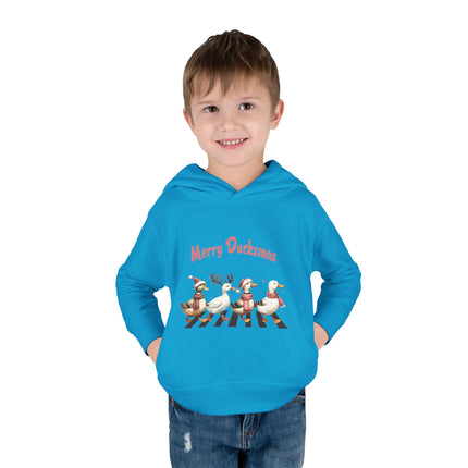 Christmas themed Toddler Pullover Fleece Hoodie