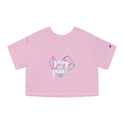 Typography themed Champion Women's Heritage Cropper T-Shirt