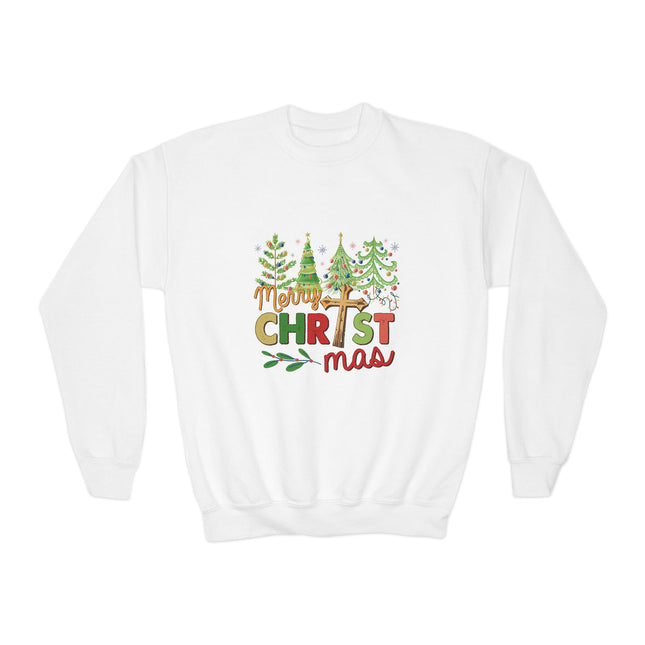 Christmas themed Youth Crewneck Sweatshirt