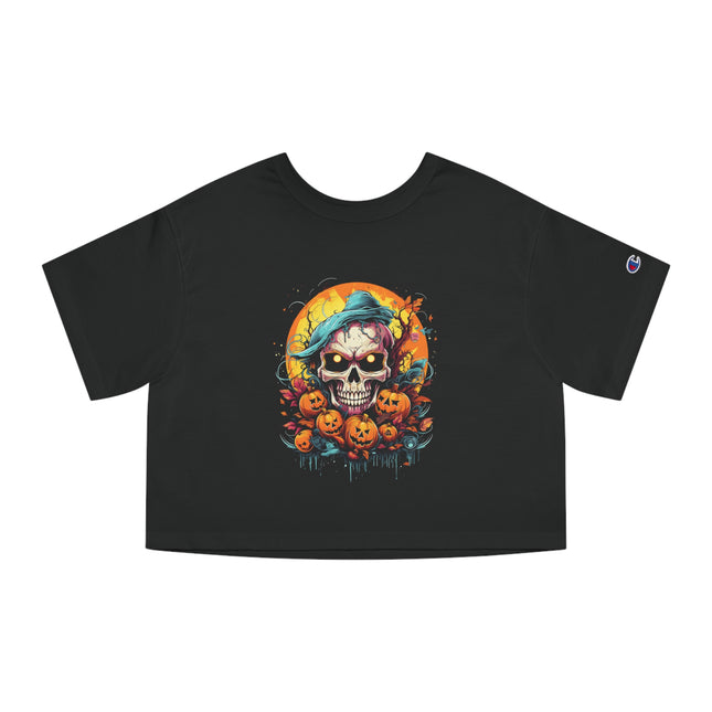 Champion Damen Heritage Cropper T-Shirt mit Halloween-Motiv