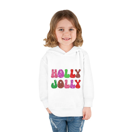 Christmas themed Toddler Pullover Fleece Hoodie