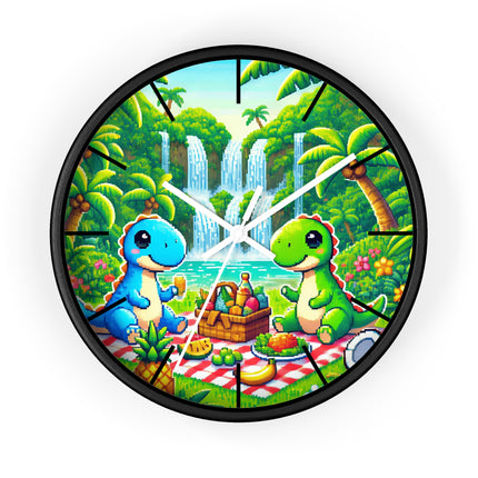 Cute 2 Dino design themed Wall Clock