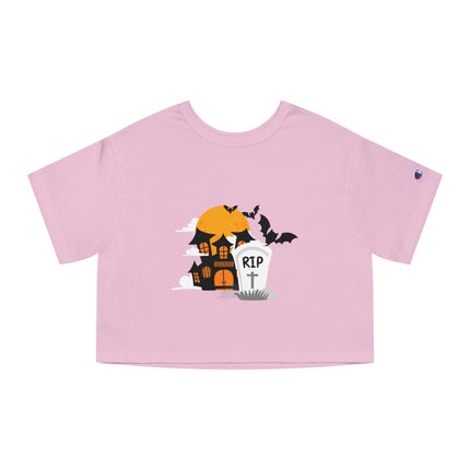 Champion Damen Heritage Cropper T-Shirt mit Halloween-Motiv