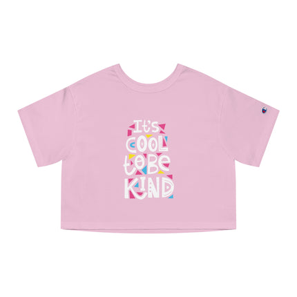 Typography themed Champion Women's Heritage Cropper T-Shirt