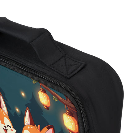 Niedliche Lunchtasche mit 2 Füchsen-Motiv 