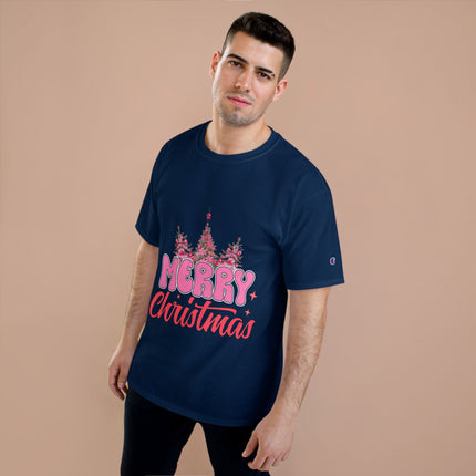 Champion-T-Shirt mit Weihnachtsmotiv