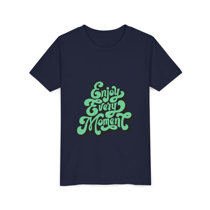 Kurzärmeliges Jugend-T-Shirt mit Typografie-Motiv
