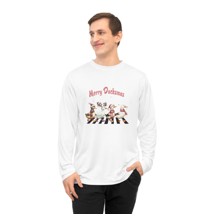 Christmas themed Unisex Performance Long Sleeve Shirt