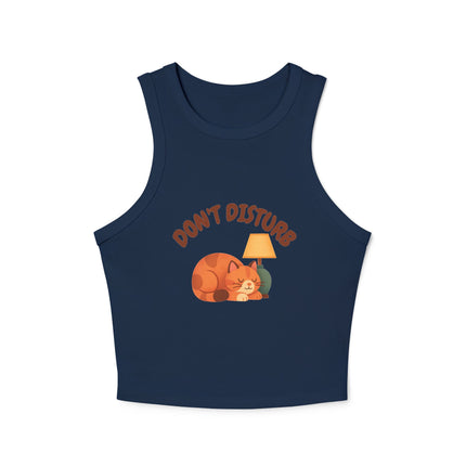 Don't Disturb Graphic designed Women's Micro Rib Racer Tank Top