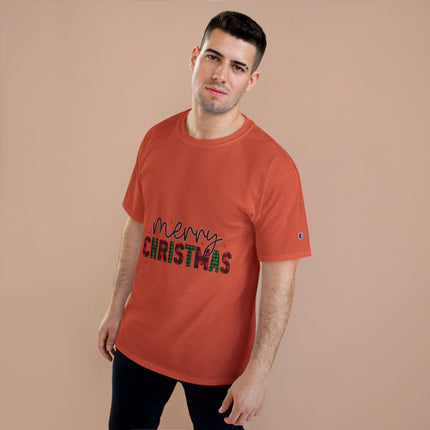 Champion-T-Shirt mit Weihnachtsmotiv