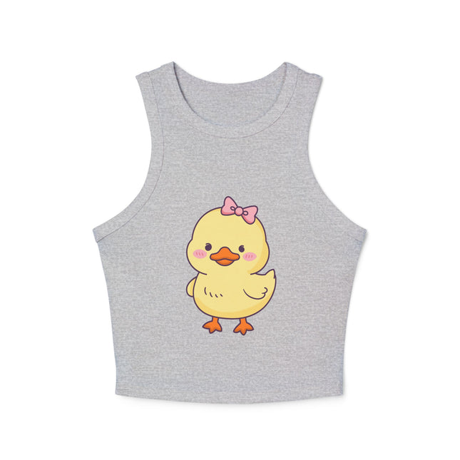 Cute Duckling Graphic designed Women's Micro Rib Racer Tank Top