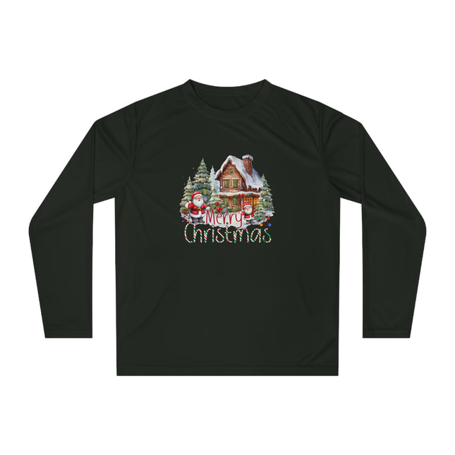 Christmas themed Unisex Performance Long Sleeve Shirt