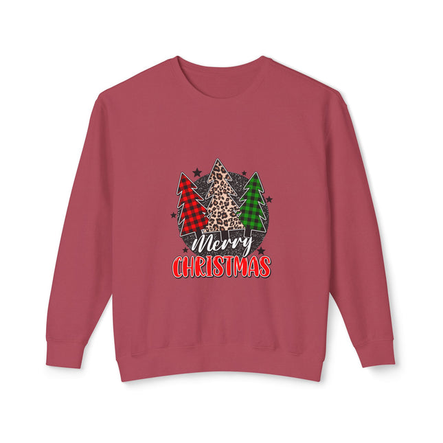 Christmas themed Unisex Lightweight Crewneck Sweatshirt