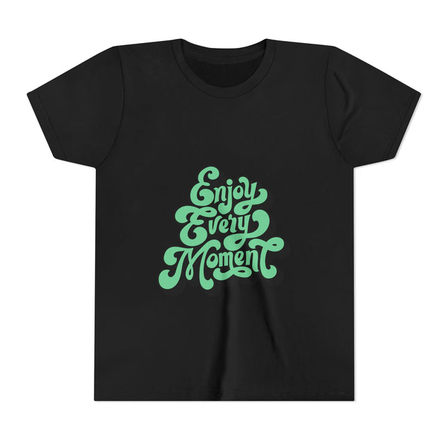 Kurzärmeliges Jugend-T-Shirt mit Typografie-Motiv