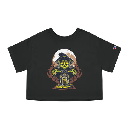 Halloween themed Champion Women's Heritage Cropper T-Shirt