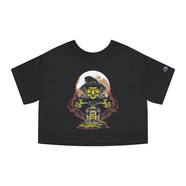 Champion Damen Heritage Cropper T-Shirt mit Halloween-Motiv
