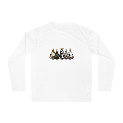 Christmas themed Unisex Performance Long Sleeve Shirt