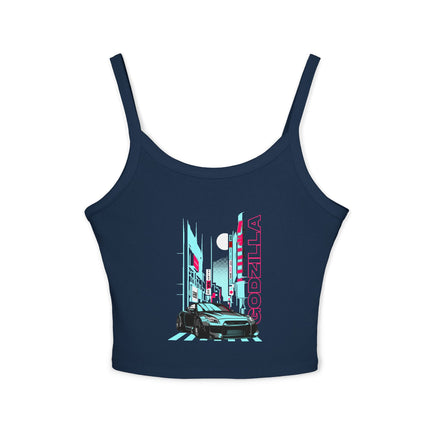Auto-Enthusiasten Themen Damen Spaghetti Strap Tank Top 