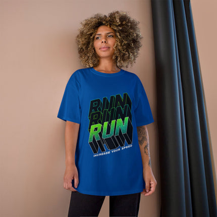 Champion-T-Shirt mit Typografie-Motiv